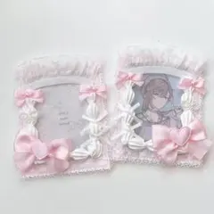 2 トレカケース　ホイップデコ　B8 硬化ケース　天使　メイド　ピンク