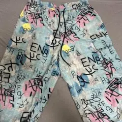 総柄 グラフィティ カーゴパンツ ハーフパンツ