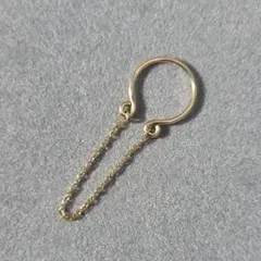 14kgf 繊細2連チェーンイヤーカフ