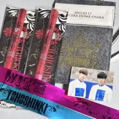 2本セット 銀テ パスケース Begin Again WITH東方神起 ペンラ