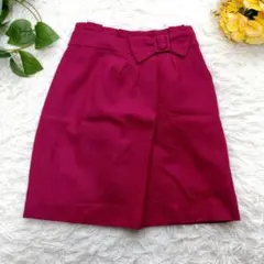 【プロポーションボディドレッシング】【XS】ミニ丈フレアスカート　ピンク