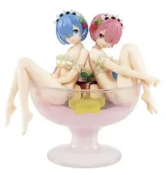 一番くじ A賞、レム＆ラムフィギュア〜プリン・ア・ラ・mode〜のサムネイル