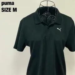 PUMA プーマ 黒 ポロシャツ Mサイズ スポーツウェア ユニセックス