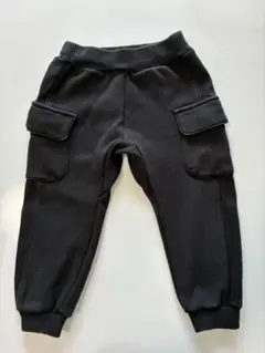 【BREEZE 】100㎝ブラック カーゴパンツボトムス裏起毛秋服冬服kids