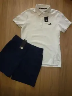【新品XL】adidas アディダスゴルフ　シャツ＆ズボン　セットアップ
