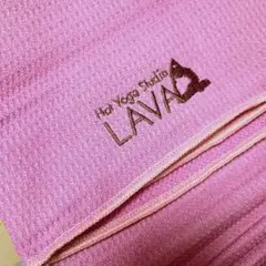 LAVA 新品未使用ヨガラグ　ピンク　ヨガタオル　ホットヨガのサムネイル