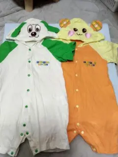 わんわん　うーたん着ぐるみカバーオール　双子