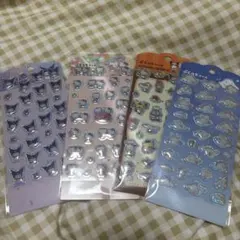 サンリオ　ぷくっとシール　4種類セット　匿名配送