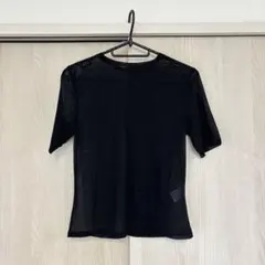 GU シースルー シアー トップス 半袖 Sサイズ