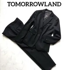 美品✨トゥモローランド【REGGIANI】レディース パンツスーツ セットアップ 2026年最新】TOMORROWLAND レディース ビジネス パンツスーツ上下の