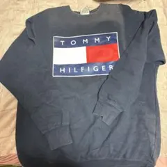 TOMMY HILFIGER ネイビー スウェット Lサイズ