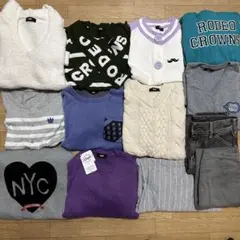 ロデオクラウンズ 秋冬物 レディース Mサイズ フリーサイズ まとめ売り13点