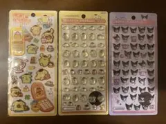 ボンボンドロップシール　平成ハッピーフォン　サンリオ　3枚セット