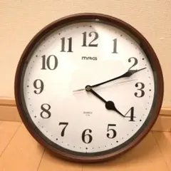 【新品未使用】MAG 掛時計 ブラウン