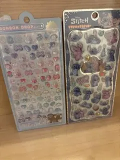 プチドロップステッカー　スティッチ