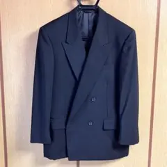 美品　ブラックフォーマル ダブルブレスト スーツ 春夏物　メンズ