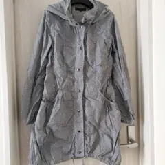 ギンガムチェック フード付きレインコートサイズM