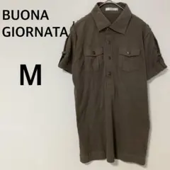BUONA GIORNATA ポロシャツ 【M】半袖カットソー コットン混のサムネイル