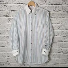 美品■BURBERRY BLACK LABEL 長袖シャツ　マルチストライプ