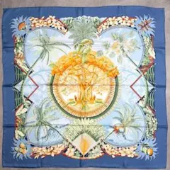 HERMES スカーフ カレ90シルク PLUMETS ET PANACHES - メルカリ