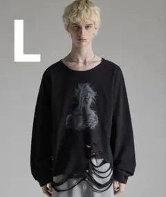 GRANCY】Graphic Damage LongTee ホワイト Lサイズ - メルカリ