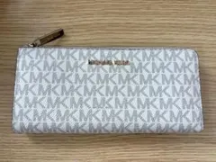 美品 マイケルコース ラウンドファスナーウォレット 長財布 MK モノグラム