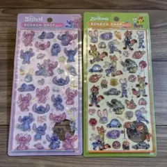 ズートピア スティッチ ボンボンドロップシール ディズニー 2枚セット 正規品