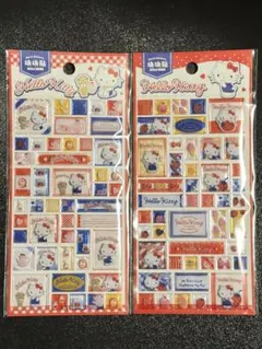【感謝セール】正規品ハローキティタイルシール2枚セットB海外限定発売