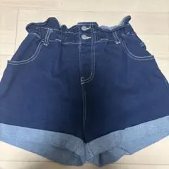 デニムショートパンツ ダークブルー