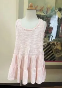 新品　女の子　kiddo  タイダイ　ノースリーブ　トップス　ピンク　L 140