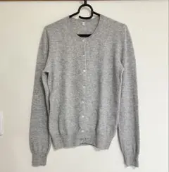 無印良品MUJI　カシミヤ100%　カーディガン　グレー