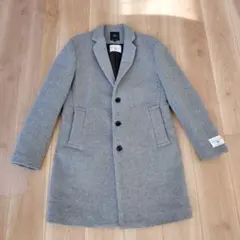 メンズ チェスターコート ブルー