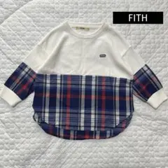 【FITH】長袖　チェックシャツ　BM 85〜95センチ