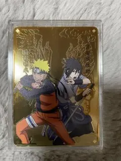 NARUTO ナルト20周年記念 貴金属風カード サスケ×ナルト 新品未使用
