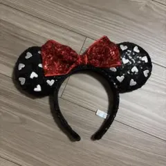ディズニー　ミニーカチューシャ スパンコール