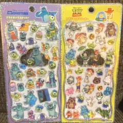 モンスターズインク、トイストーリー プチドロップステッカー
