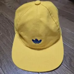 新品タグ付き 80s アディダス デサント製 キャップ トレフォイルロゴ