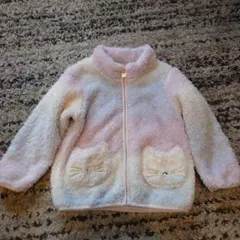 エニィファム　レインボーカラー　猫ポケット付きボアジャケット