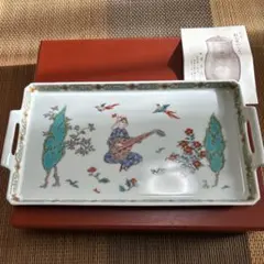 ★お値下げ　有田焼　岩尾封山窯 シルクロード　大きな陶器トレー1枚★のサムネイル
