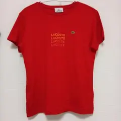 LACOSTE 赤 Tシャツ サイズ40のサムネイル