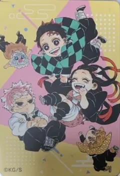 ☆ 鬼滅の刃　原画展　マグネットステッカー　不死川実弥　かまぼこ隊　集合