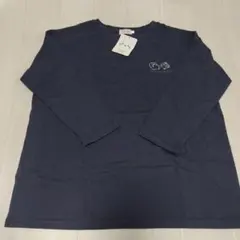 しろたん 刺繍デザイン 七分袖Tシャツ L