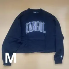 KANGOL ブラック クロップドスウェット M