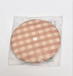 【新品・未開封】ロムアンド　チェック柄　ハート　ミラー