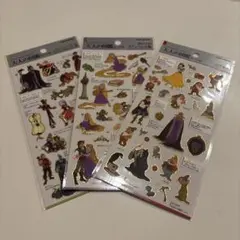 大人の図鑑シール　プリンセス　ディズニー　3種セット