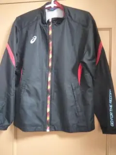 アシックス ランニング クロスジャケット ブラック Mサイズ XTW51L