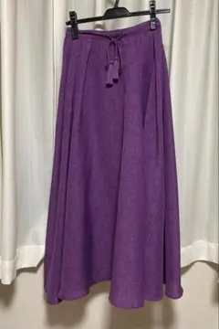専用 パープル ロングフレアスカート ブールジュード