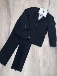 COMME CA ISM 黒フォーマルスーツ３点セット 110cm 卒服