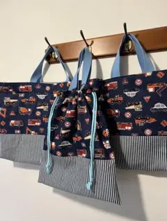 入園入学３点セット　働く車　救急車パトカー