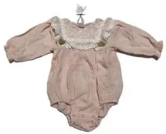 【新品】cottoli ピンク 長袖　ロンパース 80